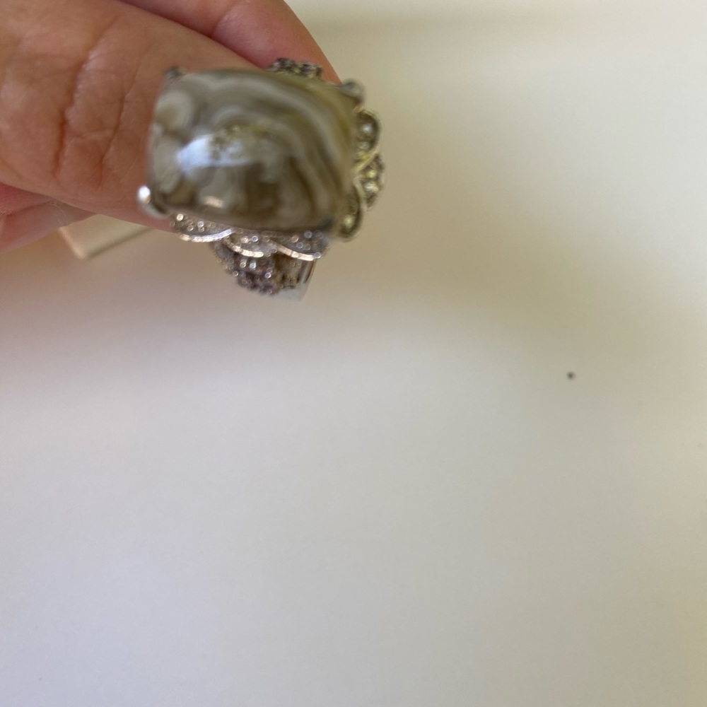 Jasper Gemstone Ring - image 4